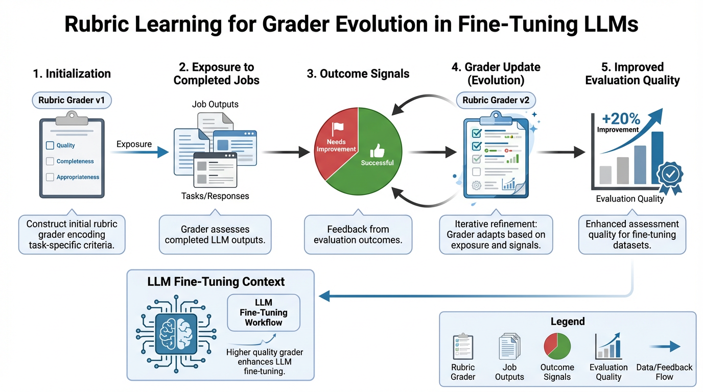 Rubric learning for grader evolution